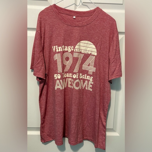 Tops - Awesome 1974 Graphic Tee - Red